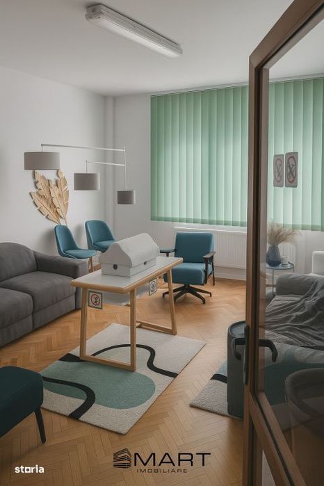 Apartament 2 camere ideal pentru birouri, 57mp