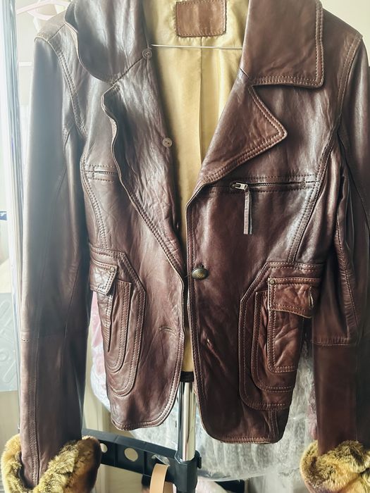 Зимно яке, кожено яке естествена кожа