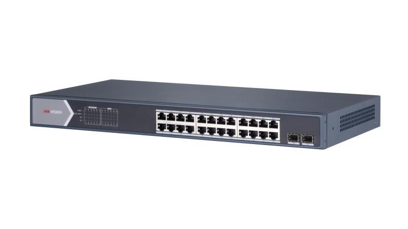 Hikvision POE 24-портовый гигабитный неуправляемый коммутатор  DS-3E0