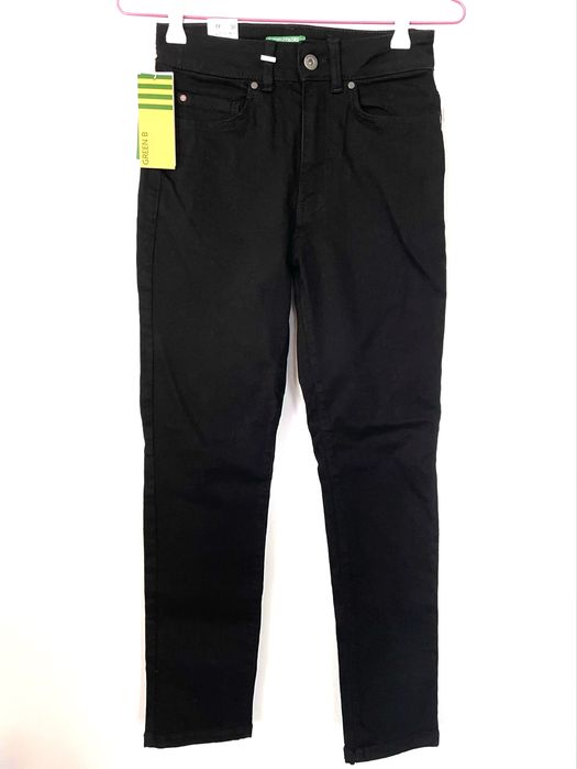 Нови дамски черни дънки Бенетон Benetton