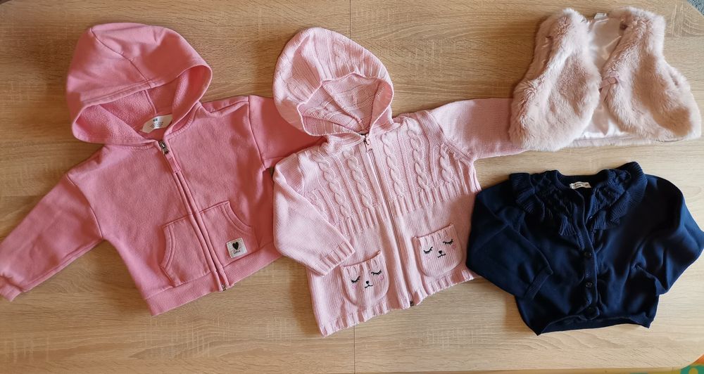 Детски дрешки и пантофи за момиче 86см