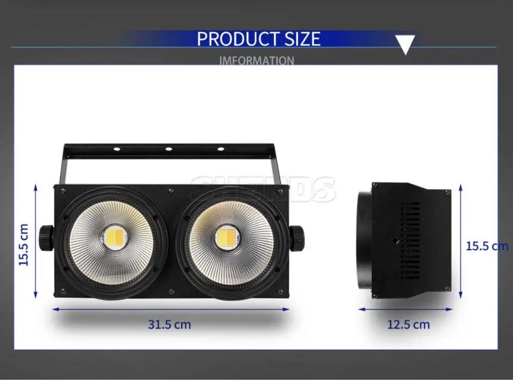 Сценичен ефект LED COB BLINDER 2 x 100 w