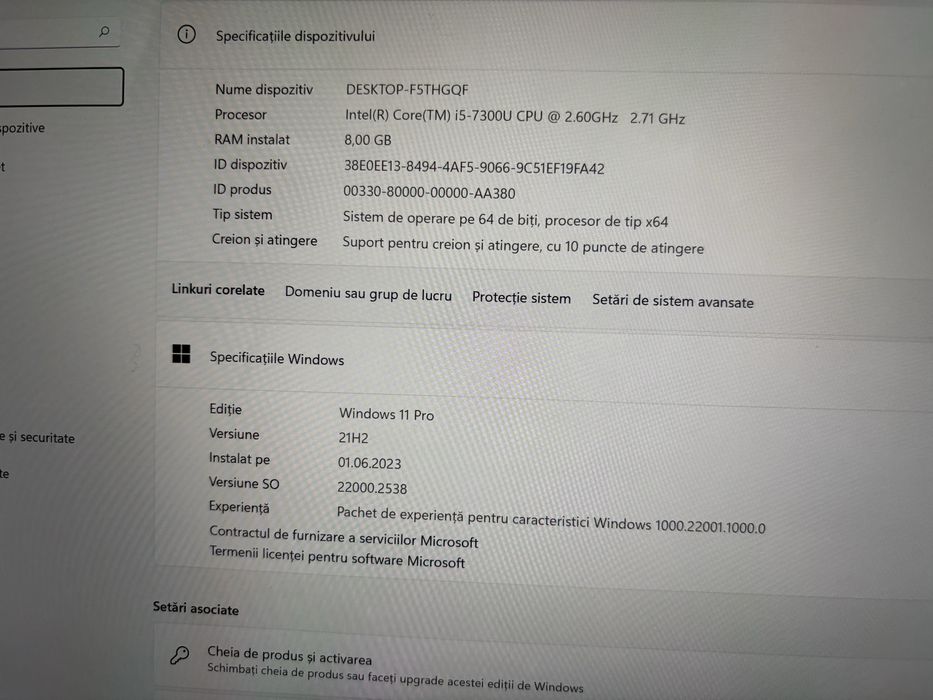 Microsoft Surface Pro-i5, 8 GB RAM, 240 SSD + tastatura