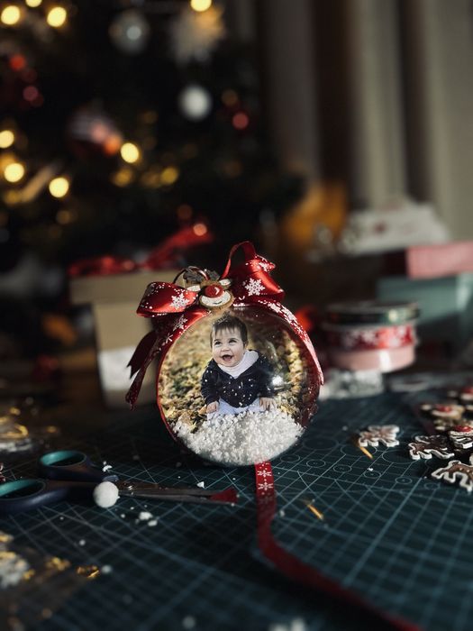 Коледна топка ръчна изработка