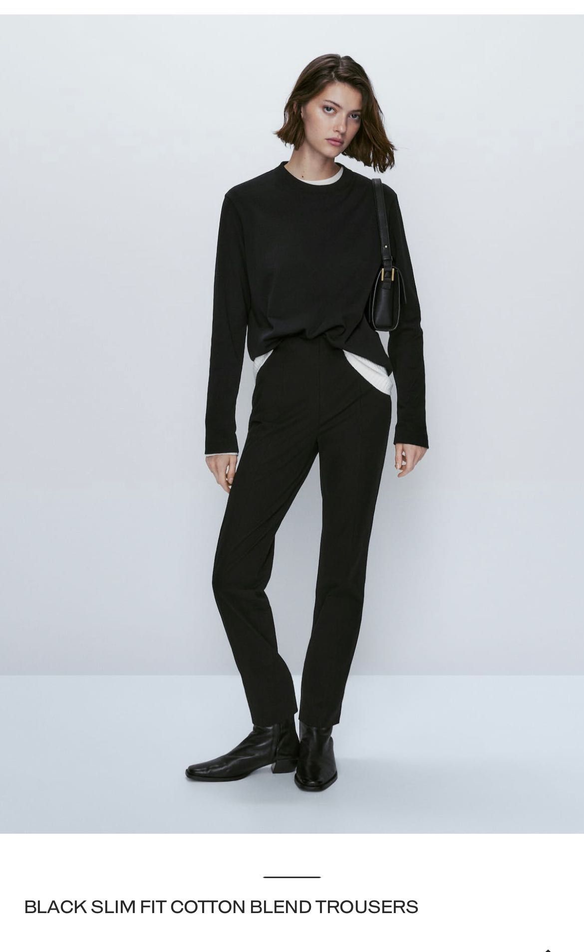 Черные брюки Massimo Dutti размер 34 (XS)