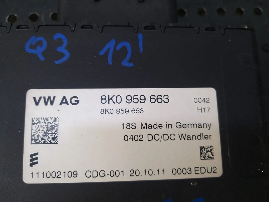 Modul stabilizator tensiune calculator baterie audi q3 8u 8k0959663