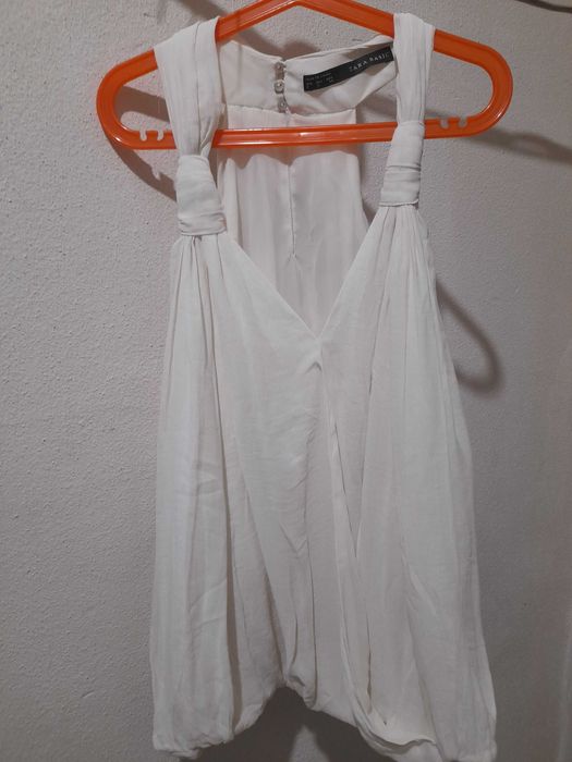 Bluzita sexy alba, vaporoasa Zara mas.S