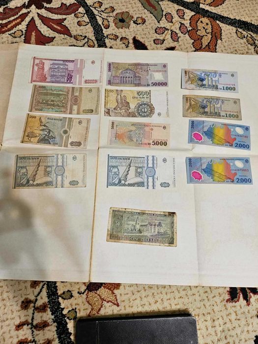 Colectie de bancnote vechi