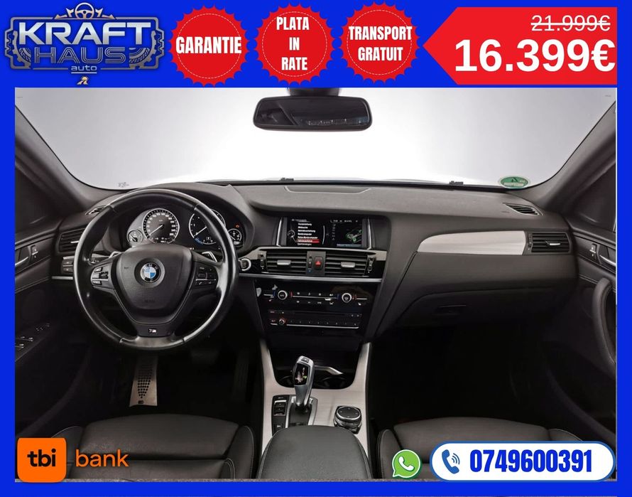 Bmw X4 M Pack  2.0d xDrive  An 2015 rate fara avans