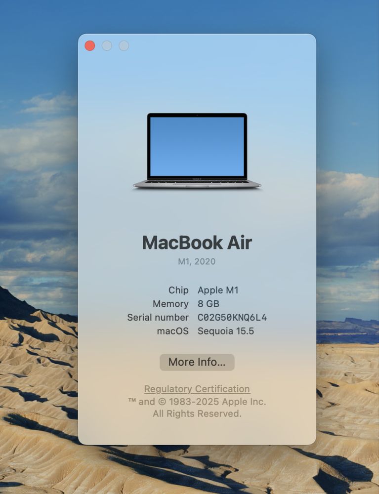 MacBook Air M1 2020