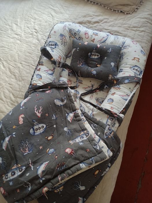 Детский кокон конверт