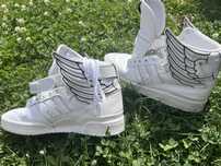 Adidasi Jeremy Scott Hi Wings Albi