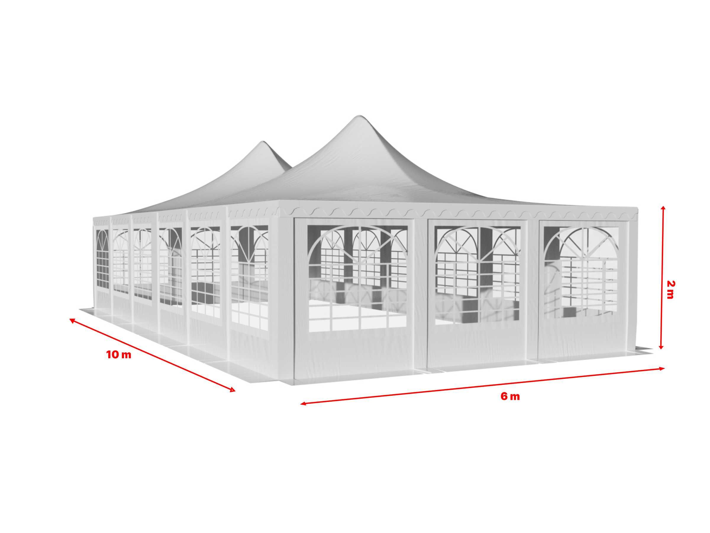 Pagoda Cort Pavilion de Evenimente 4x8 5x10 6x6 6x10 6x12m