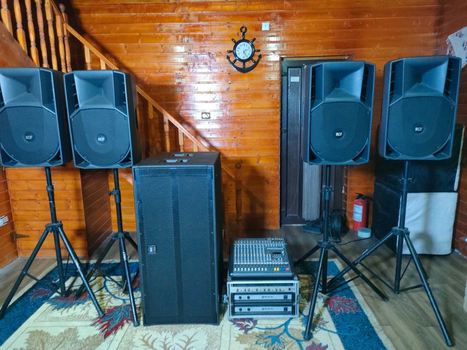 BOXE PASIVE RCF 725 husa , cablu si stativ inclus