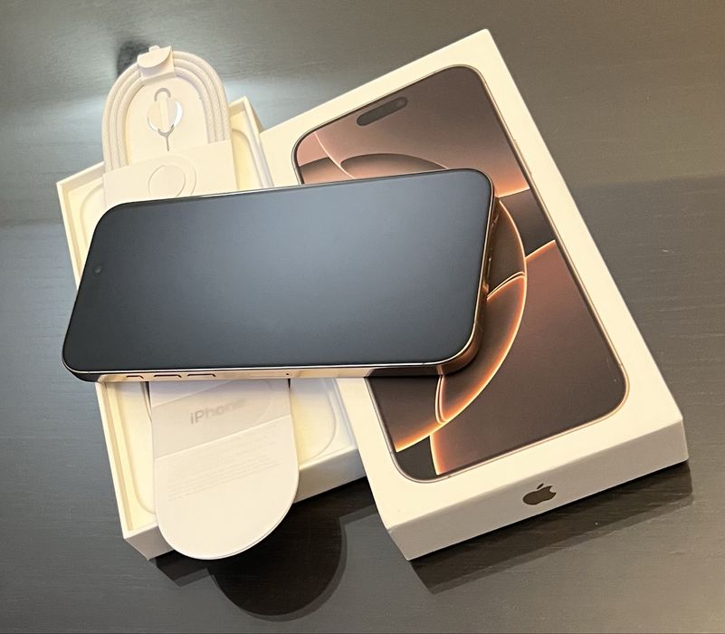 iPhone 16 PRO MAX 256GB 5G CA NOU ! Desert Gold Auriu Natural Gri 15