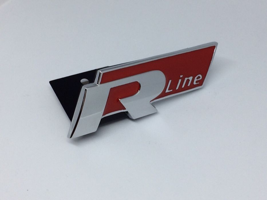 Emblema VW R-line grila rosu