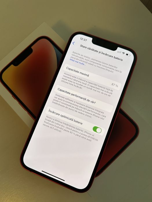 Vand iphone 14 2 bucati Rosu si Negru 128GB