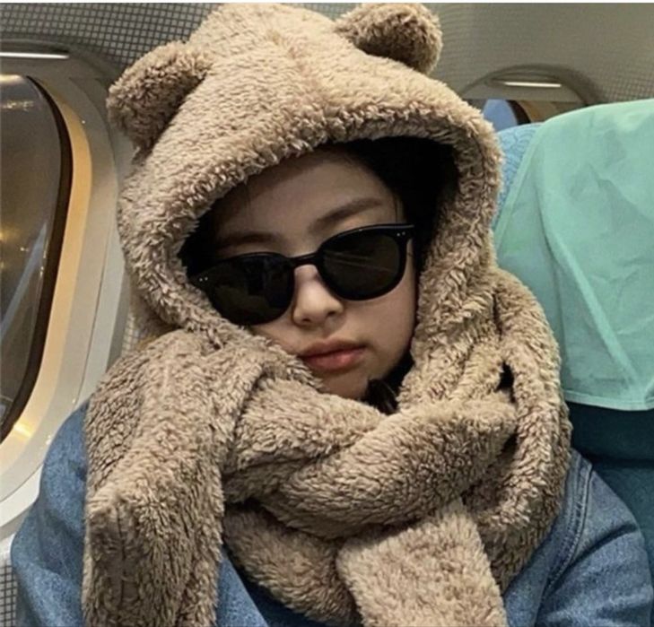 Шапка 3 в одном , шапка тедди , шапка зайчик