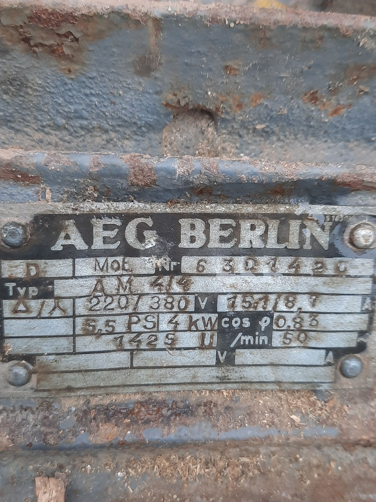 Motor trifazic AEG Berlin 4kw