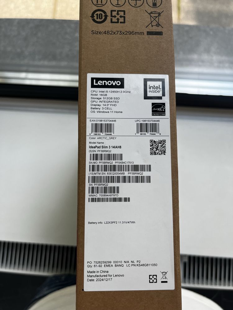 Lenovo IdeaPad Slim 3 , i5 gen 12 produs nou sigilat