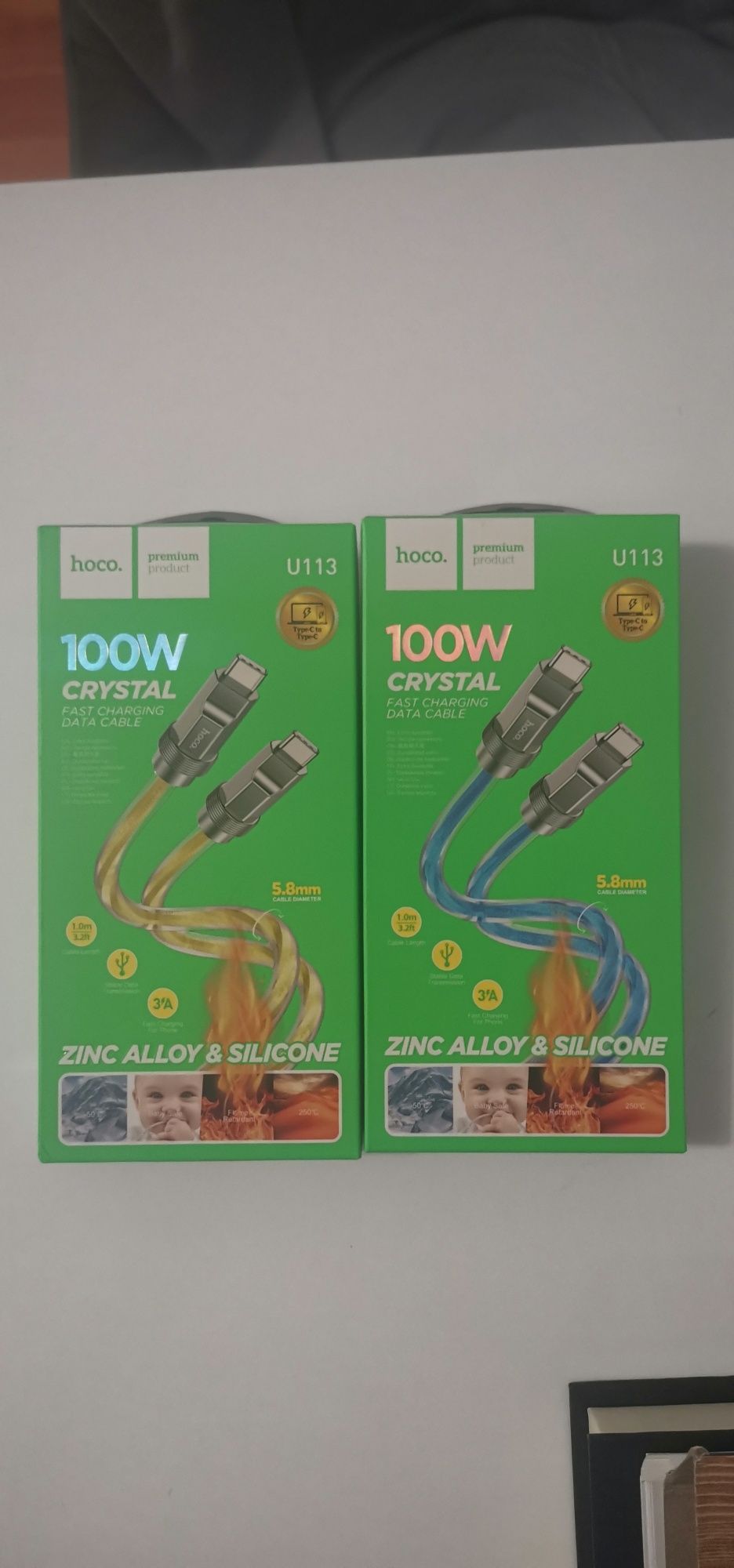 Hoco cablu incarcare/transfer USB type C--USB type C 100W - 1 m