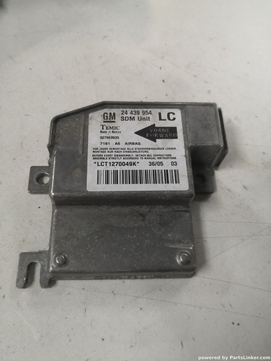 Calculator airbag OPEL CORSA C (F08, F68, X01) [ 2000 - 2009 ] OEM 327963935