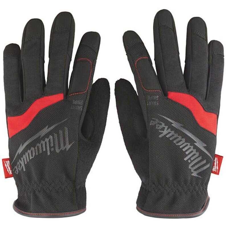 Ръкавици Milwaukee работни дишащи черно и червено, Free-Flex Milwaukee