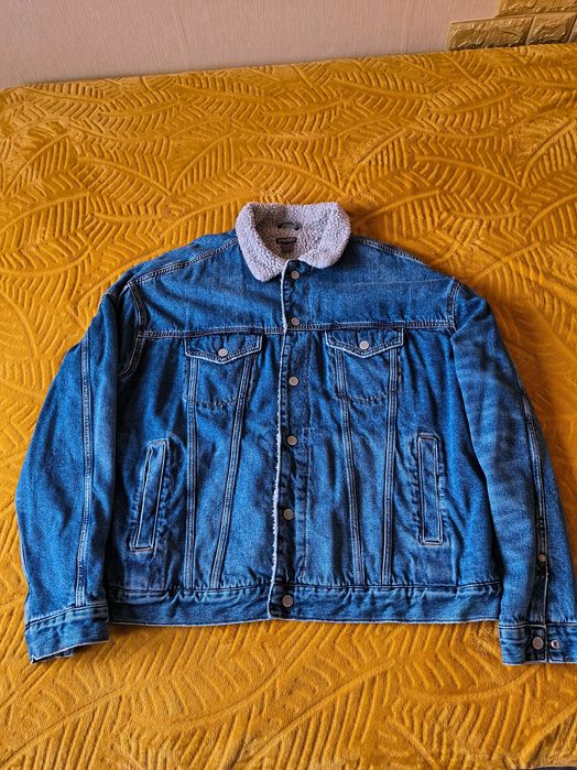 Мъжко зимно дънково яке