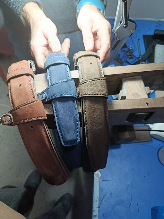 Ремни из натурального замша и нубука. Табий замш ва нубукдан камарлар