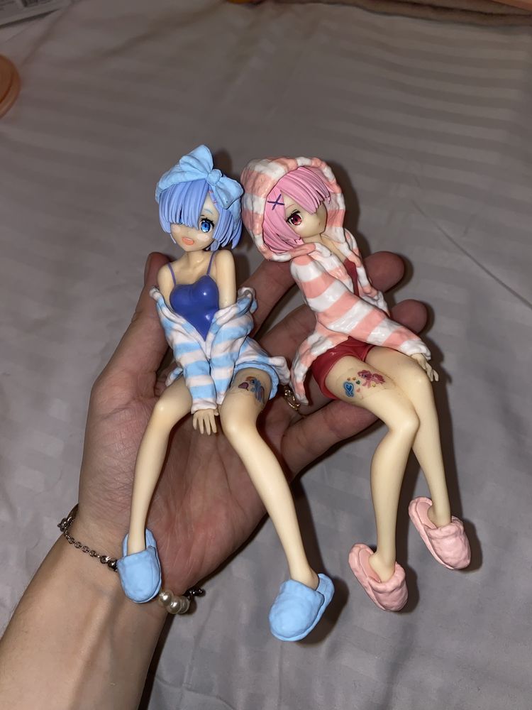 Figurine anime rem & ram re:zero