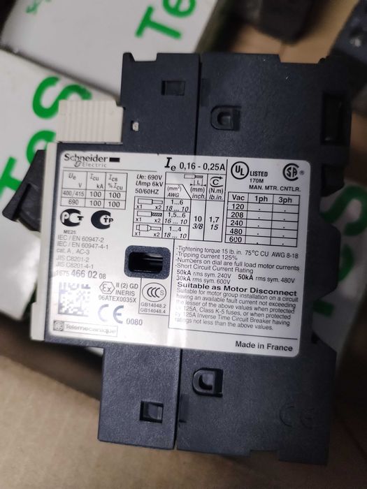 Intreruptor magneto-termic,, GV2ME02, Schneider electric