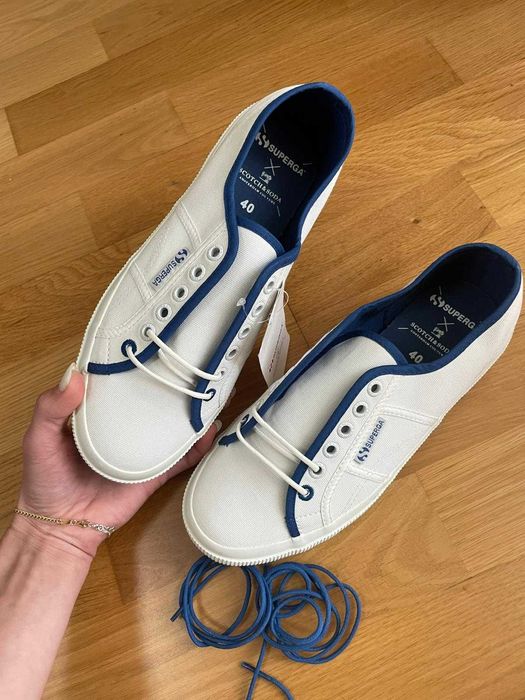 Scotch & Soda sneakers albi | Mărimea 40 | Noi + șireturi extra