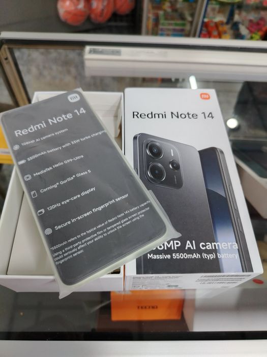 Redmi note 14 новый 256гб