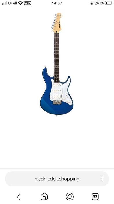 Продаю Электрогитару Yamaha Pacifica 012 — Blue Metallic
