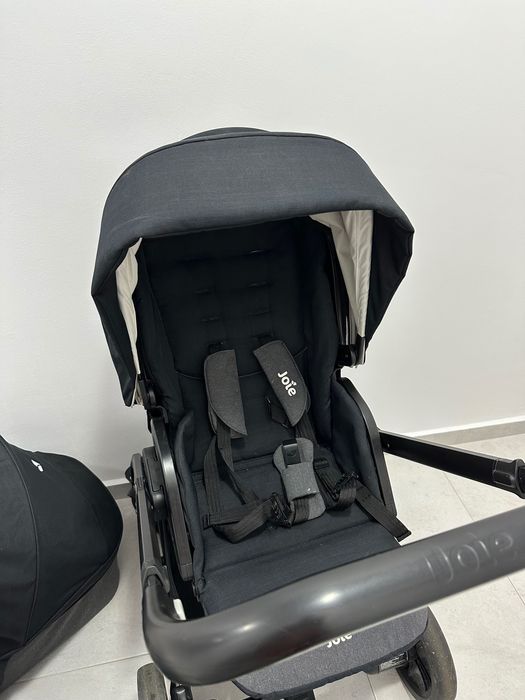 Cărucior 3 în 1 Joie Chrome + scoica i-Gemm