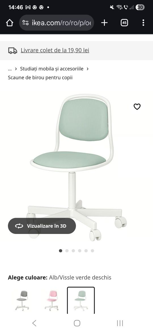 Vând scaun Orfjall -Ikea-SH