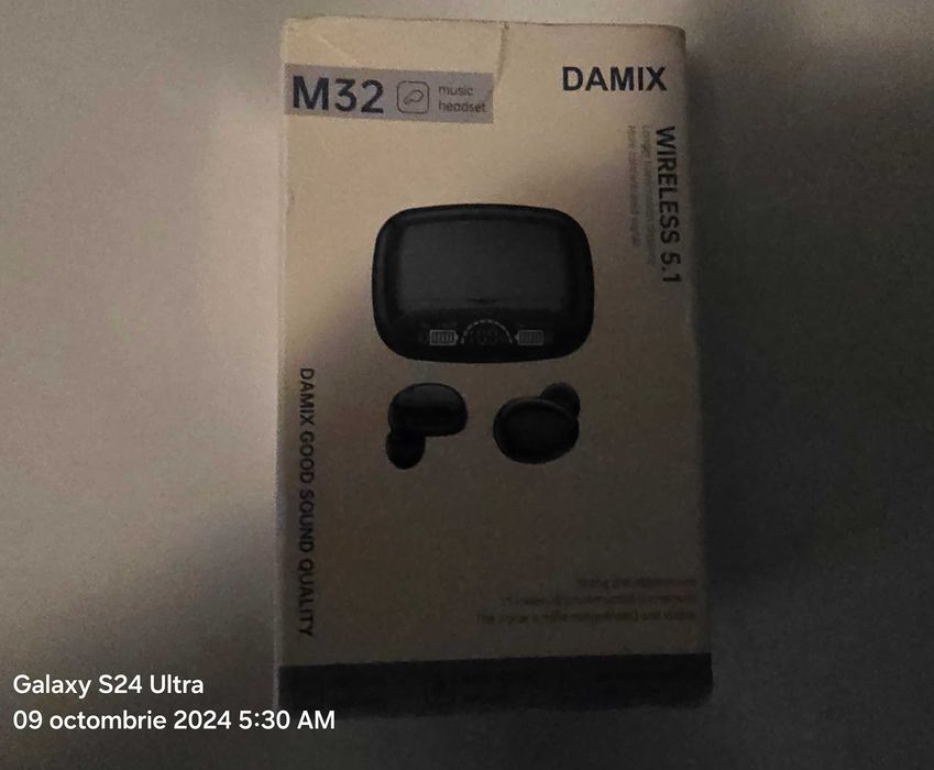 Casti Audio Wireless fara fir, Bluetooth 5.1, tip Earbuds