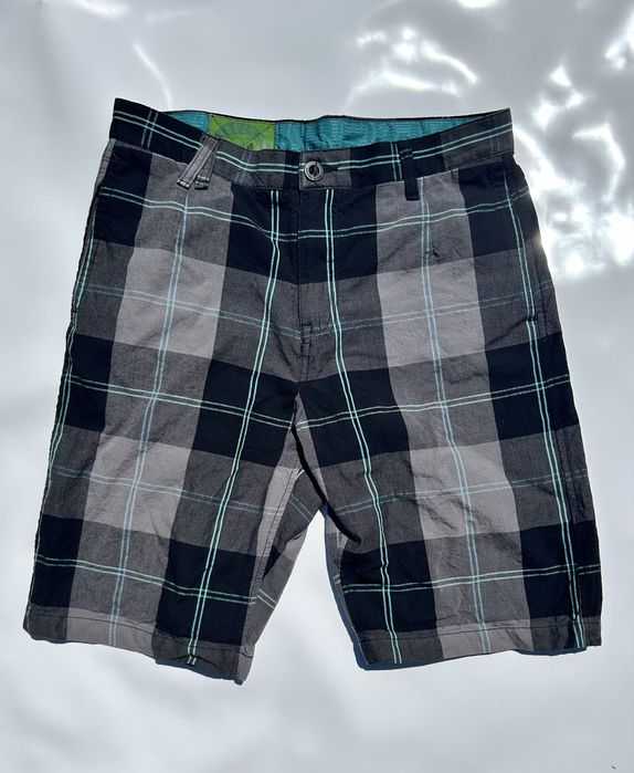 Pantaloni scurti Volcom carouri bumbac organic marime 32
