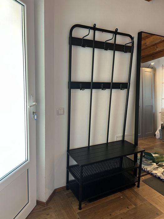 Cuier IKEA cu banca si raft de pantofi PINNING