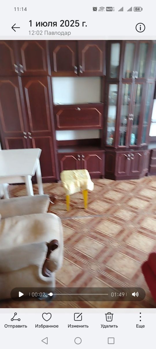 Продам красивую коричневую стенку 5 секций
