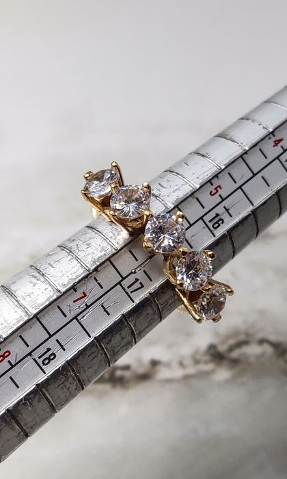Inel din aur 14K cu 5 pietre de zirconiu cubic – mărimea 52