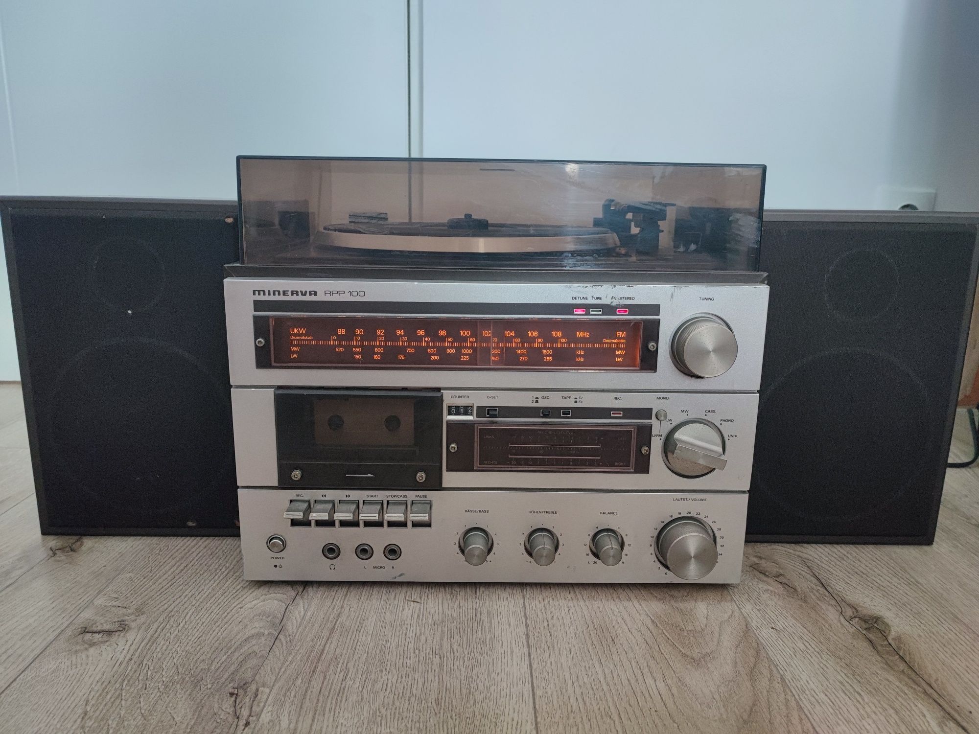 Combina audio Minerva RPP 100 pick up deck radio fara ac