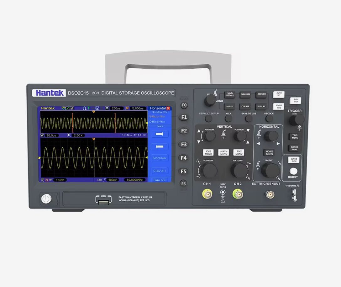 Новый Осциллограф Hantek DS02C15