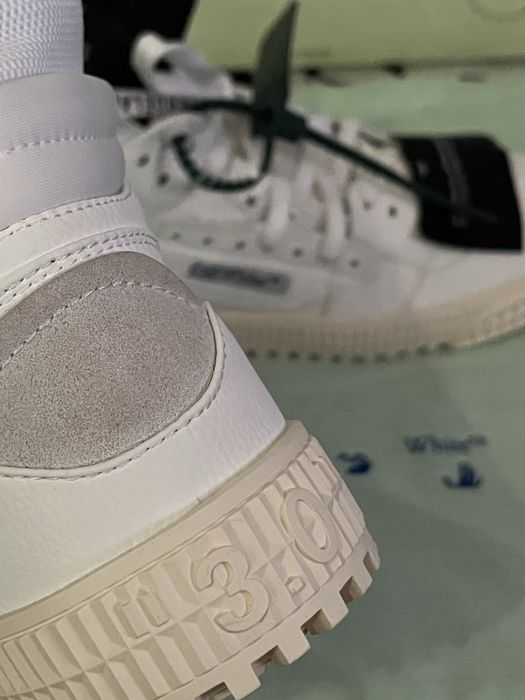 Off white Court 3.0 PIELE NATURALA