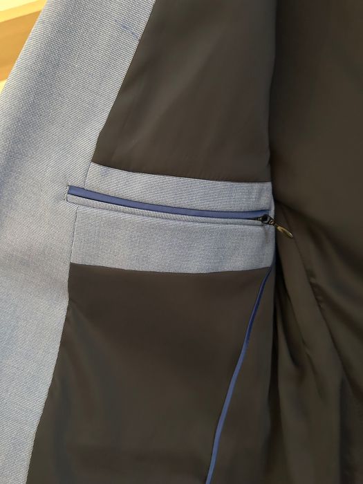 Мъжко светло синьо сако S.Oliver Black Label 48 размер