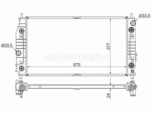 Радиатор Chrysler 300m