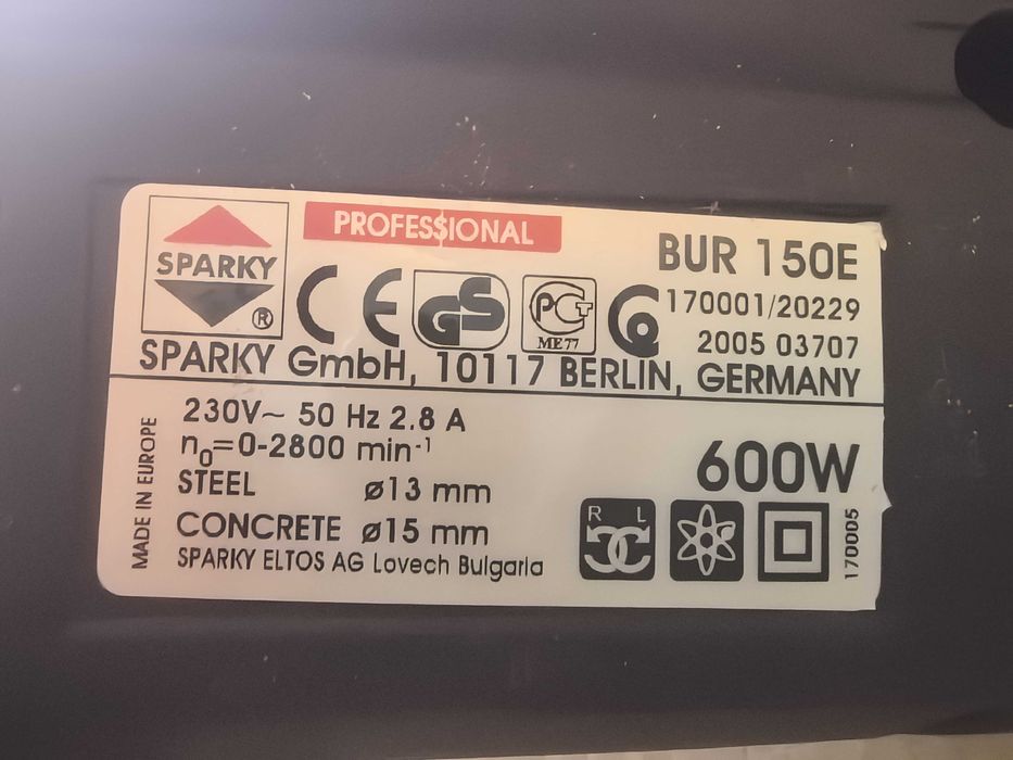 Ударна бормашина Sparky BUR 150E
