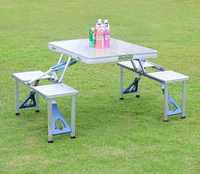 Пикник стол с 4 стульями раскладной