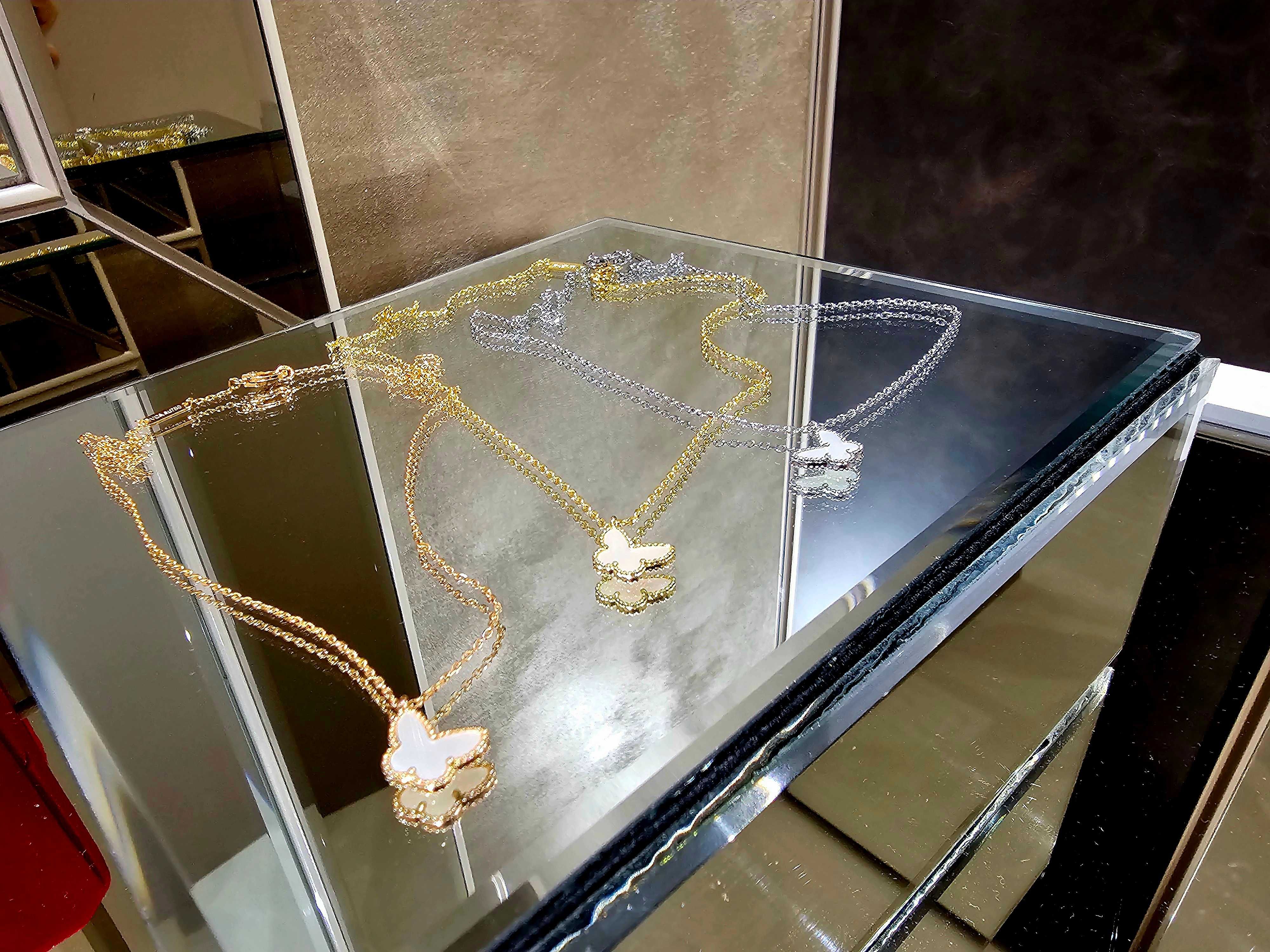 Van Cleef & Arpels VCA Sweet Butterfly Mother of Pearl Дамско Колие