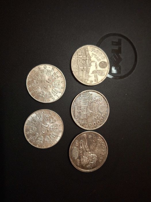 Lot 5 monede de argint